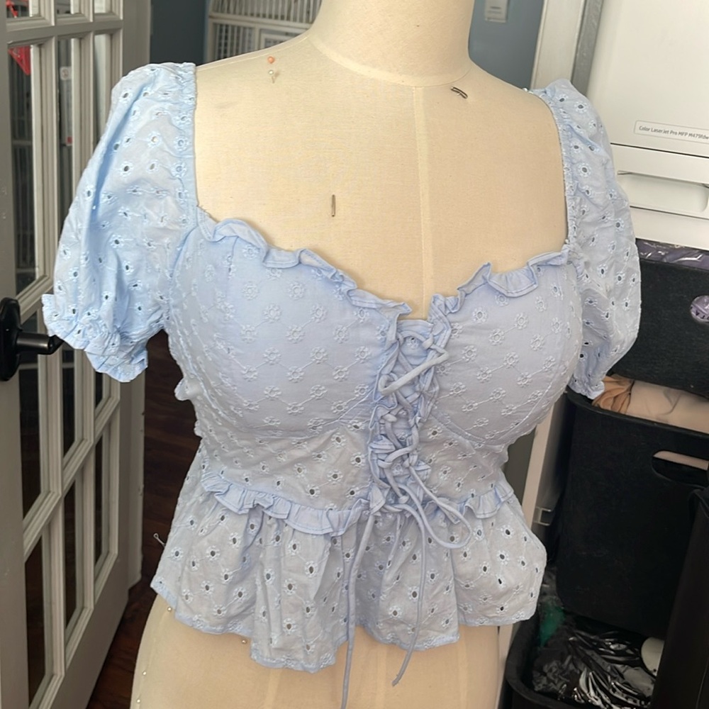 Baby Blue Top